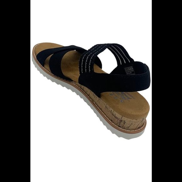 Skechers Desert Kiss Washable Vegan Cross Strap Black - Medium - Picture 3 of 3